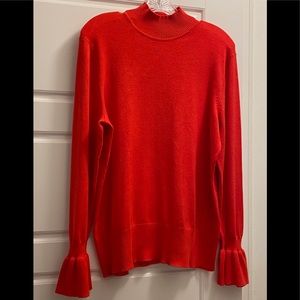 Cable & Gauge mock neck sweater, size XL